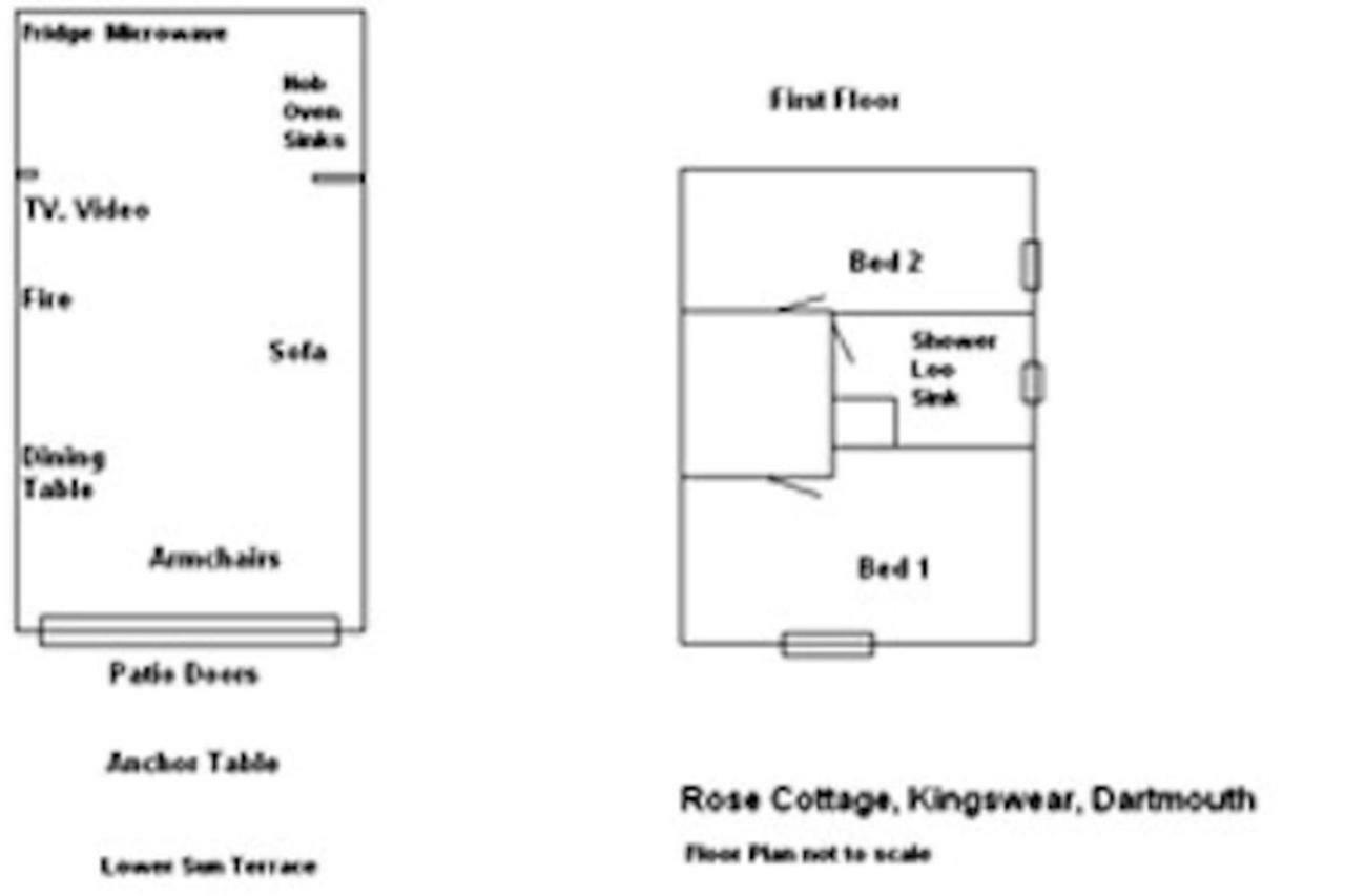 Rose Cottage Dartmouth Exterior foto